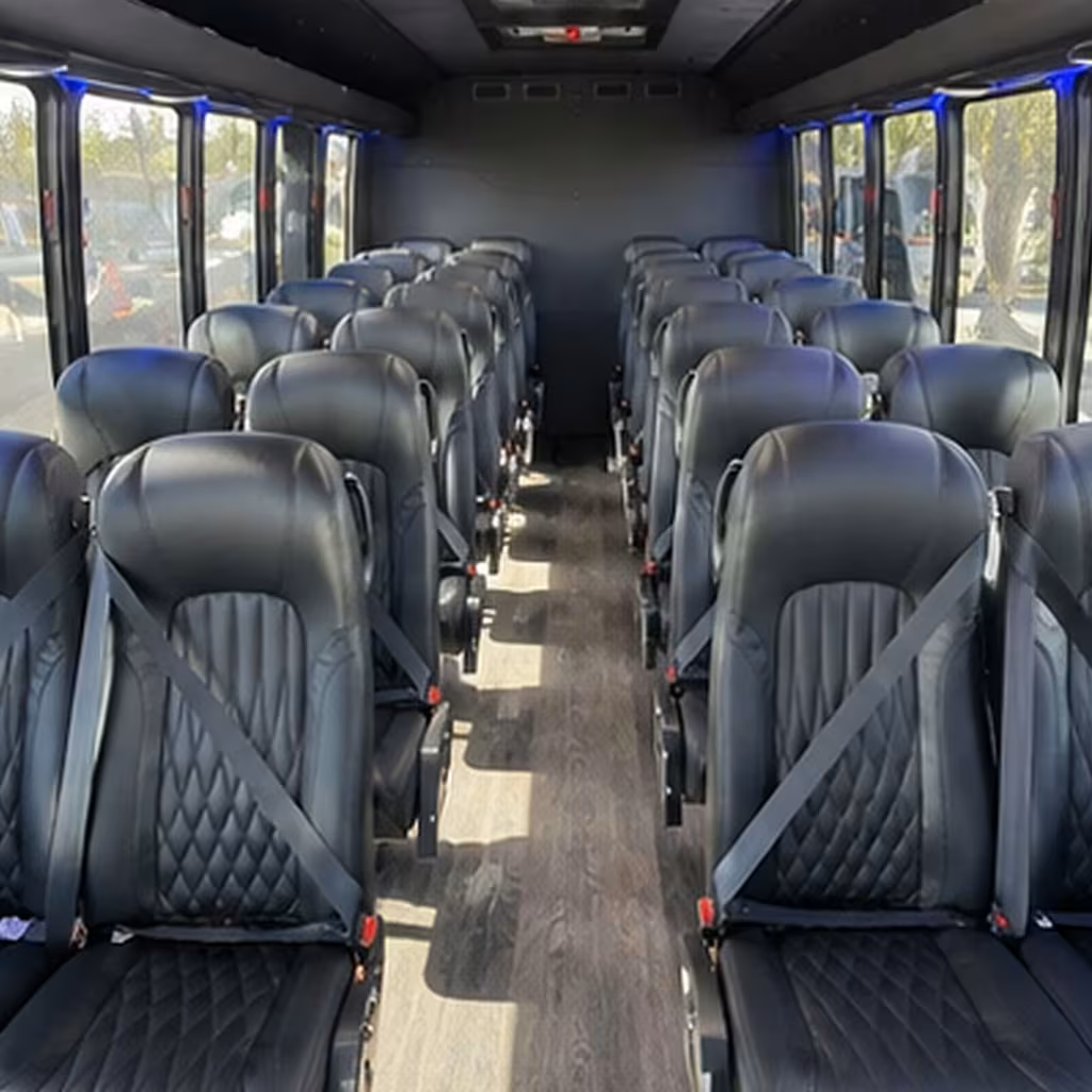 25 passenger minibus interior