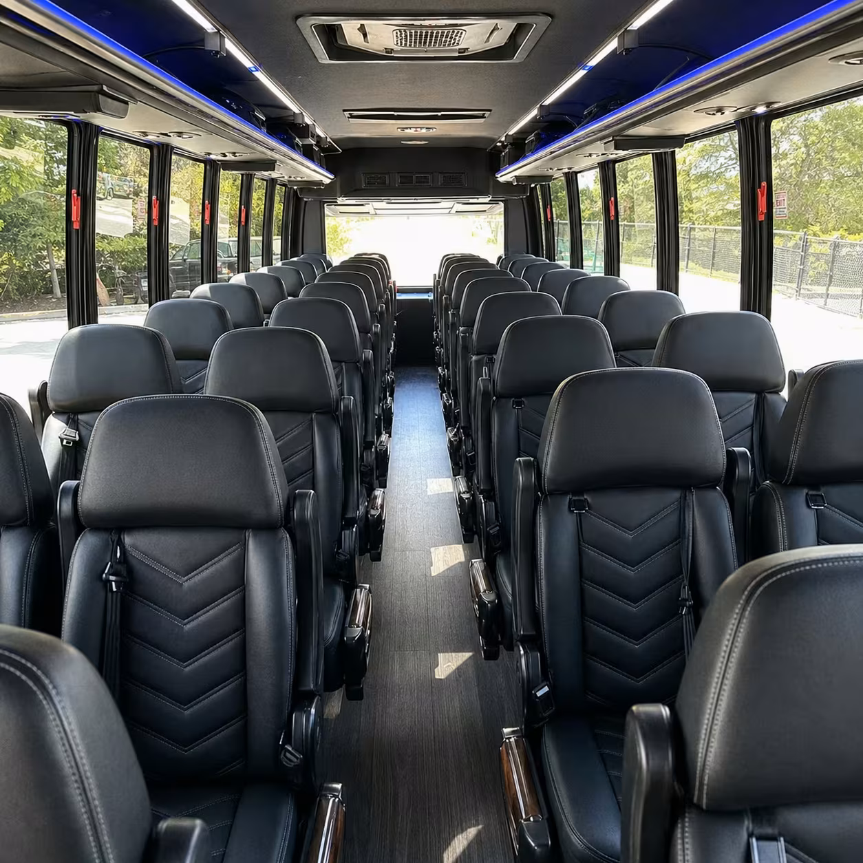 35 passenger minibus inside